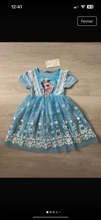 Robe Frozen 3 ans