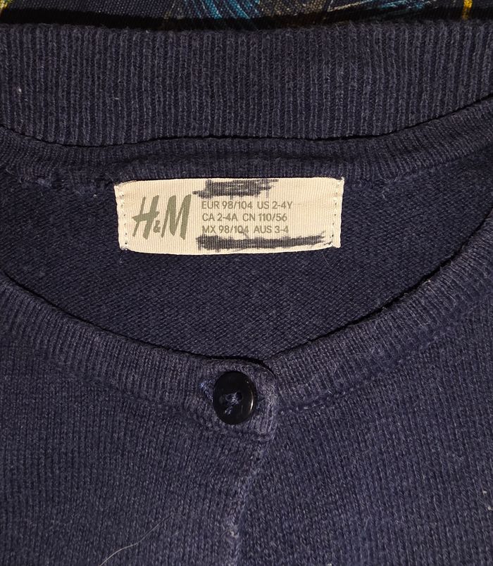 Gilet bleu marine 3-4 ans - photo numéro 3