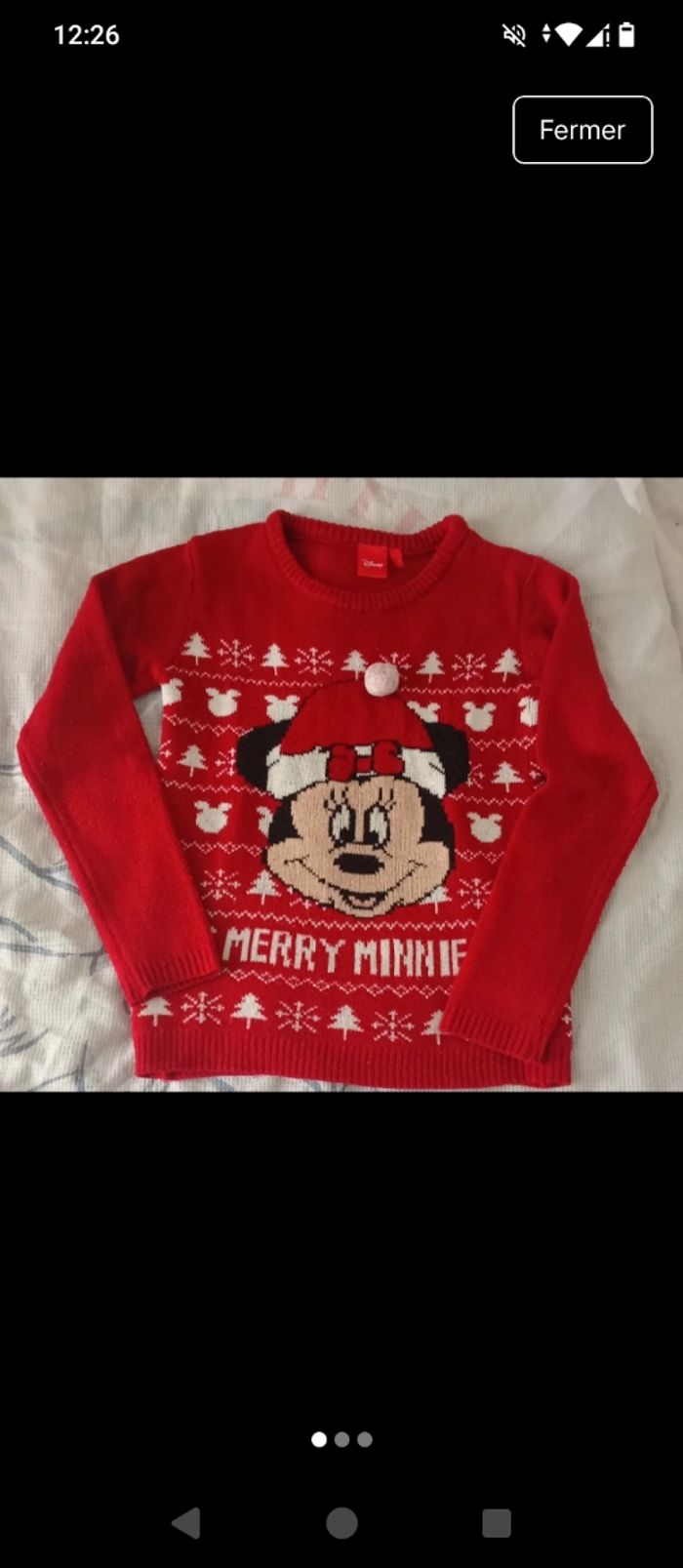 Pull de Noël Minnie