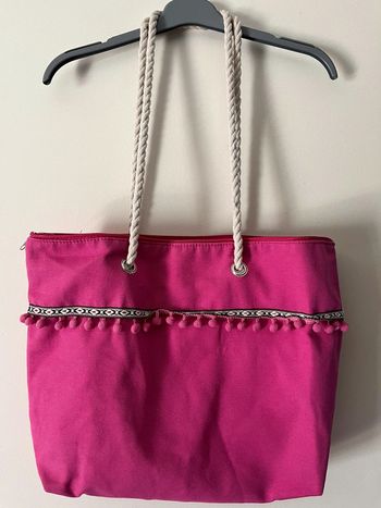 Sac de plage fushia