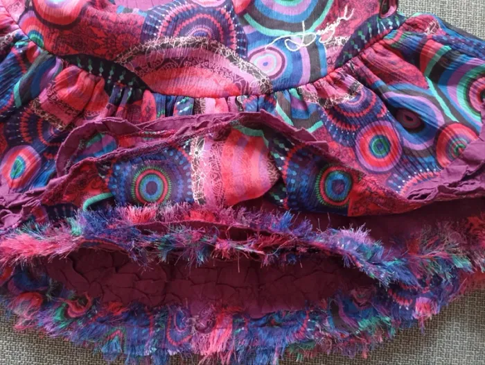 Jupe froufrous réversible Desigual 8 ans - photo numéro 3