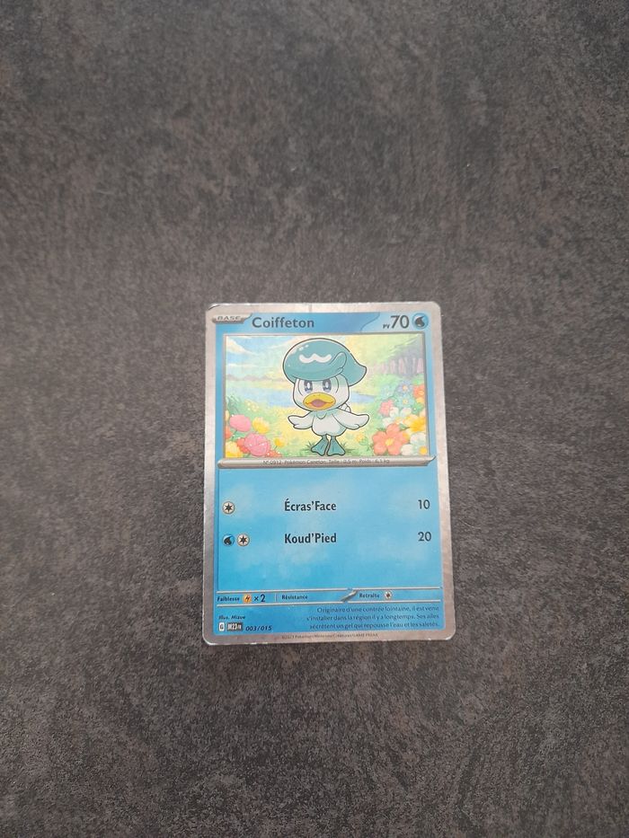 Carte pokemon coiffeton