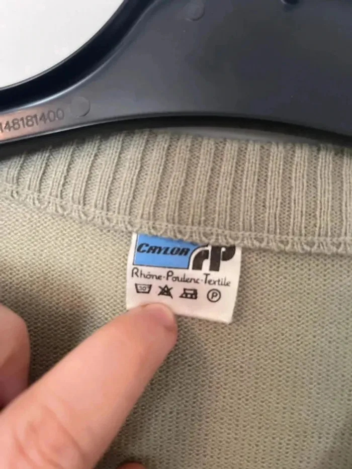 Pull Vintage Rhone Poulec - Taille 42/44 - photo numéro 4