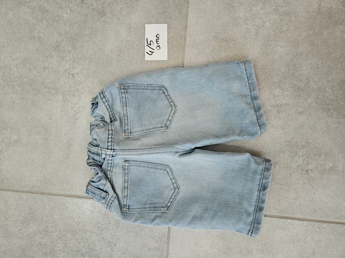Short en jean bleu clair garçon 4/5 ans - photo numéro 3