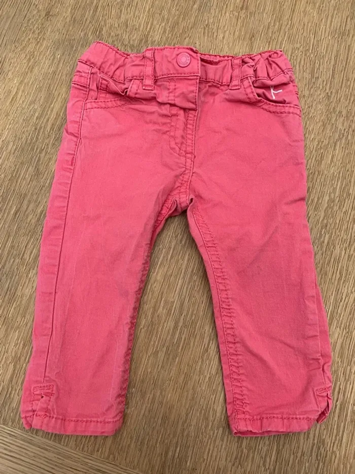 Pantalon rose 12 mois fille