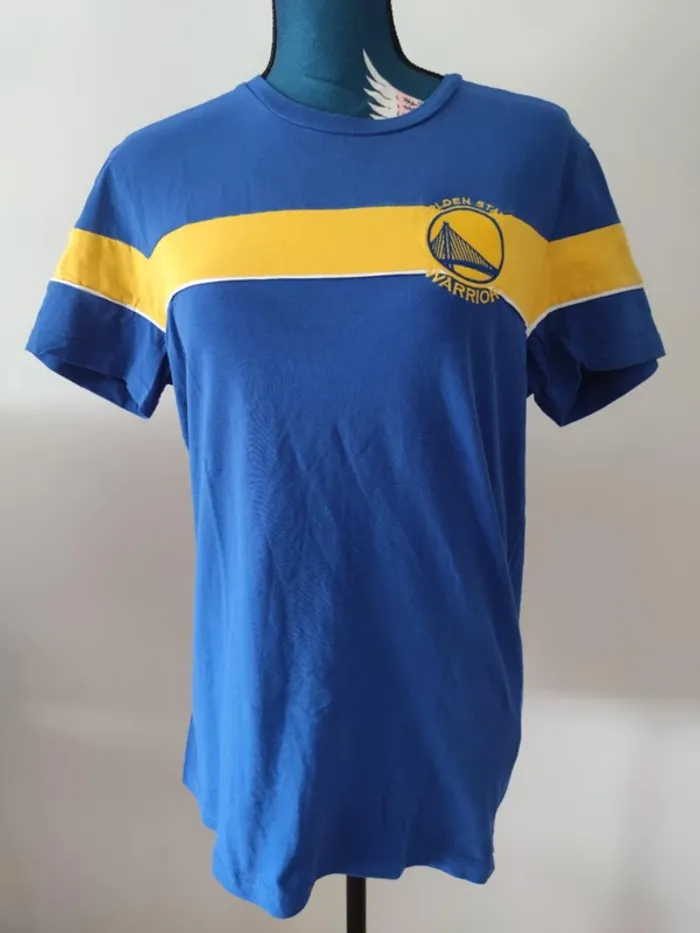 Teeshirt Golden State Warrior bleu et jaune - photo numéro 2