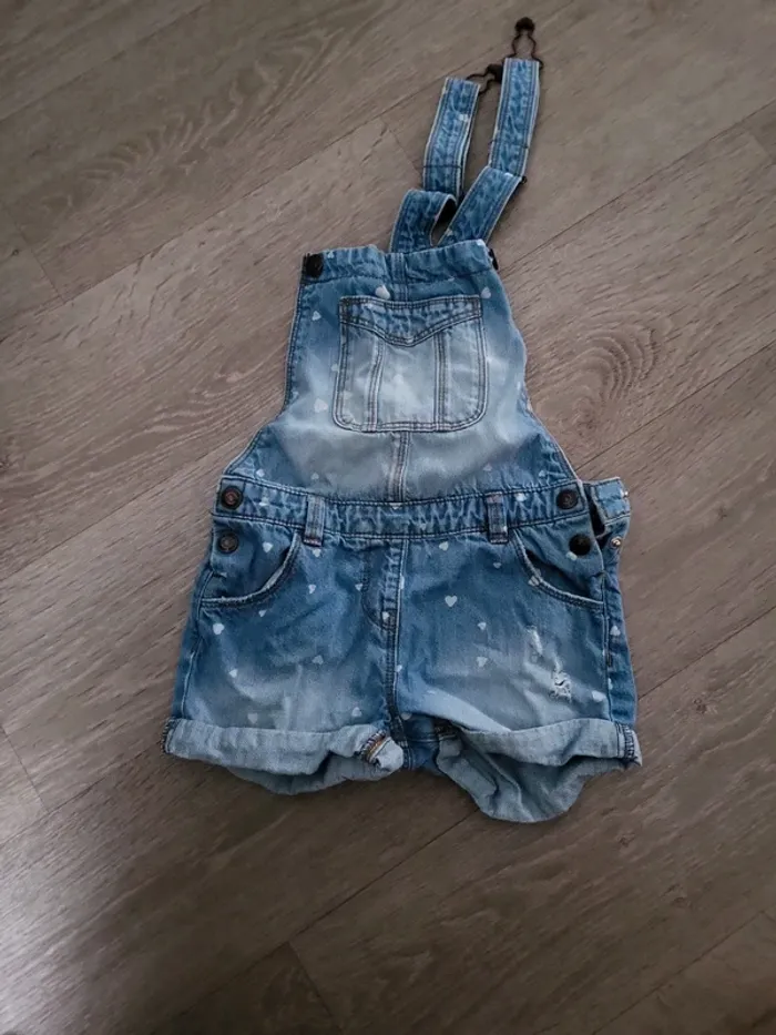Salopette short 8 ans