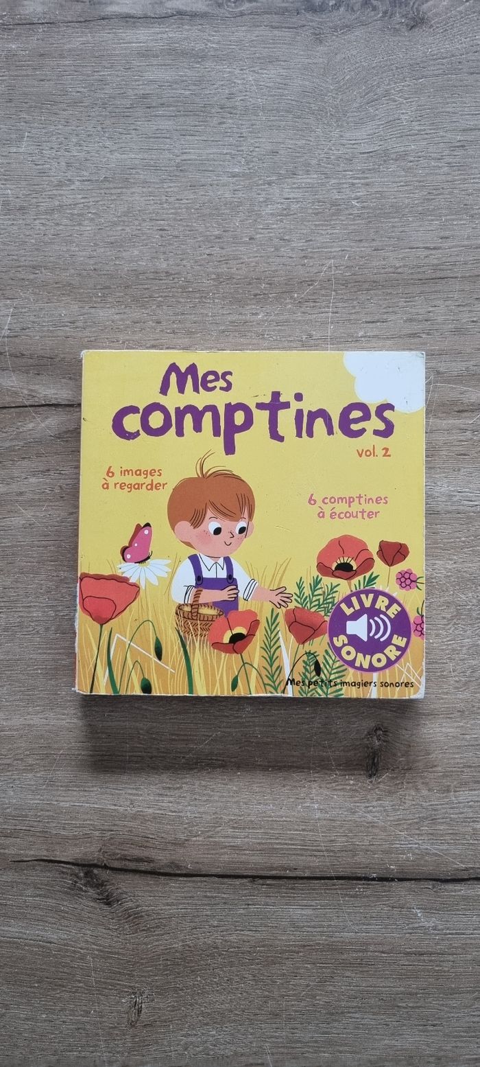 Livre musical : Mes comptines