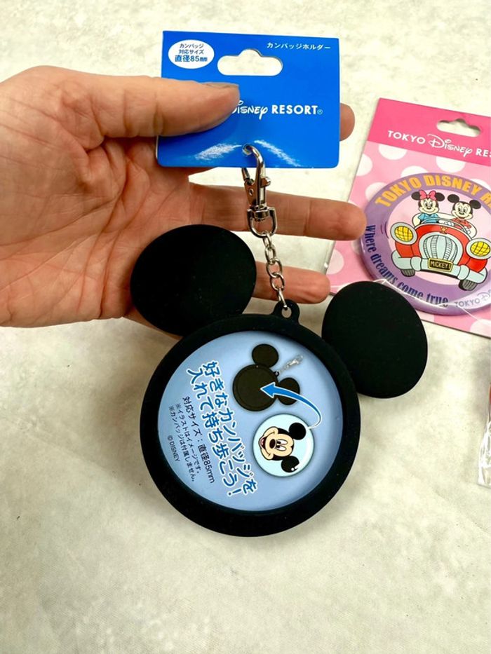 Porte clé porte badge tête de Mickey Tokyo Disneyland import Japon - photo numéro 6