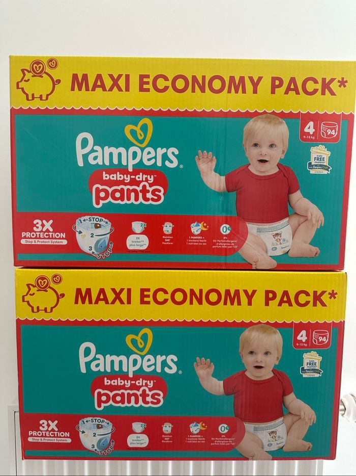Les couches Pampers taille 4 en baby dry pants