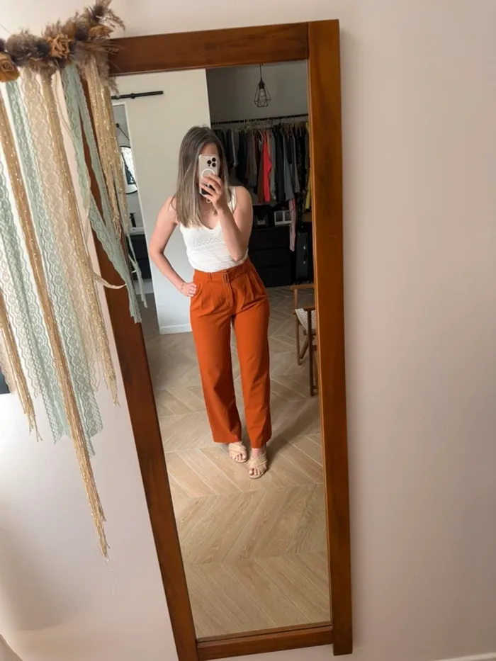 Pantalon à pince Zara - photo numéro 3