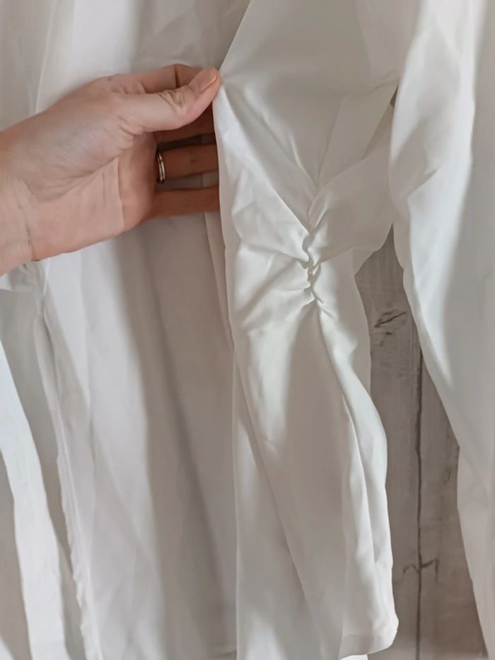 Chemise blanche unie manches longues - photo numéro 3