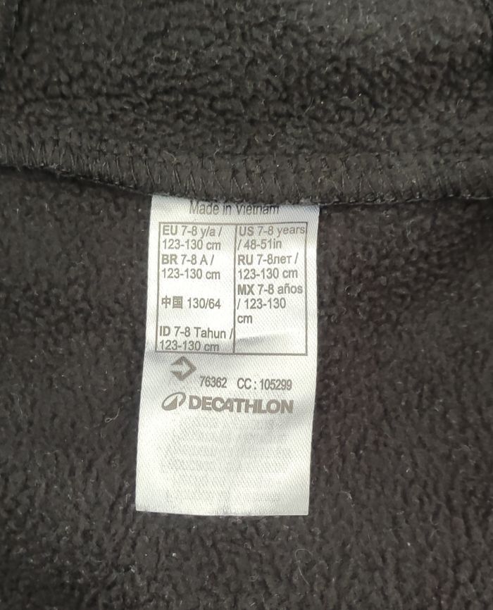 veste imperméable noire quechua 7-8 ans - photo numéro 3