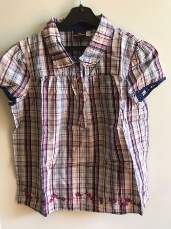 Chemisier Sergent Major. 10 ans. Carreaux bleu