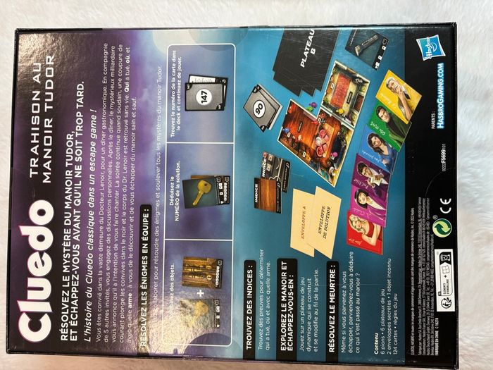 Jeux de société escape game Cluedo trahison au manoir, Tudor - photo numéro 2