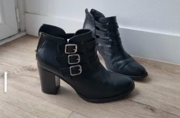 bottines a talons avec fermeture et sangles zalando