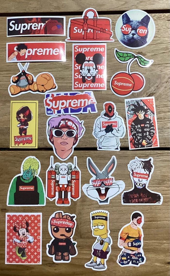 20 Stickers streetwear