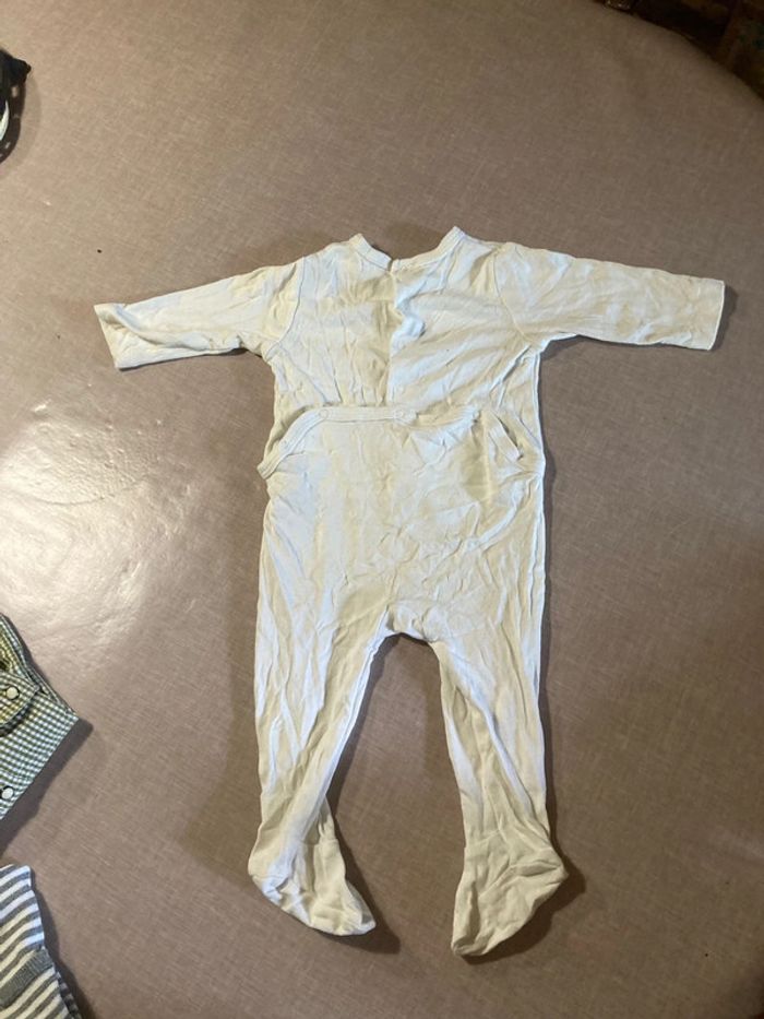 Combinaison écrue Bout’chou 9 mois - “Attention toutous gentils” - photo numéro 3