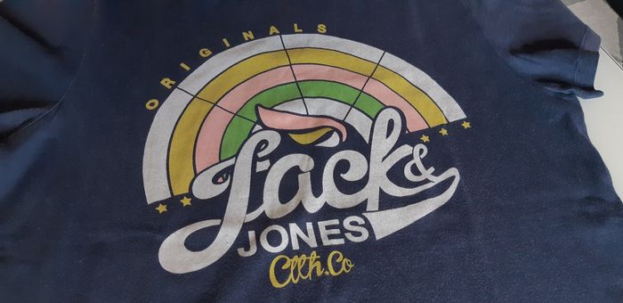 Tee-shirt homme taille L Jack & Jones marine - photo numéro 3