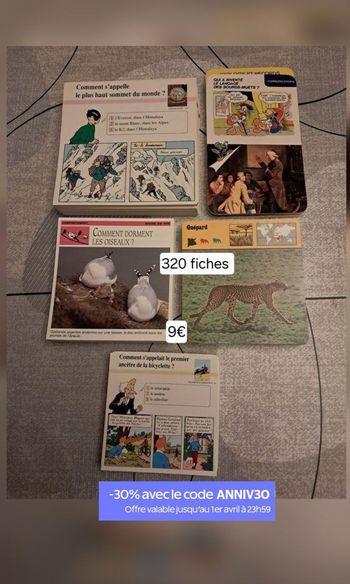 Lot fiches pédagogiques NEUVES pour enfants