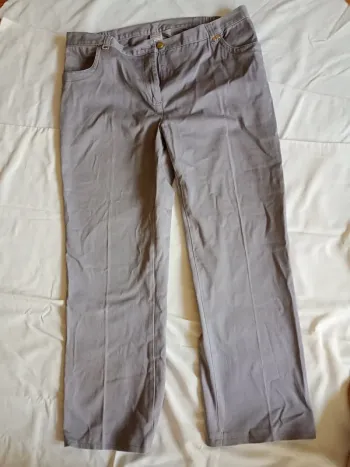 Pantalon toile gris taille 46