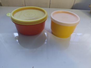 Tupperware 2 petites boite ronde vintage