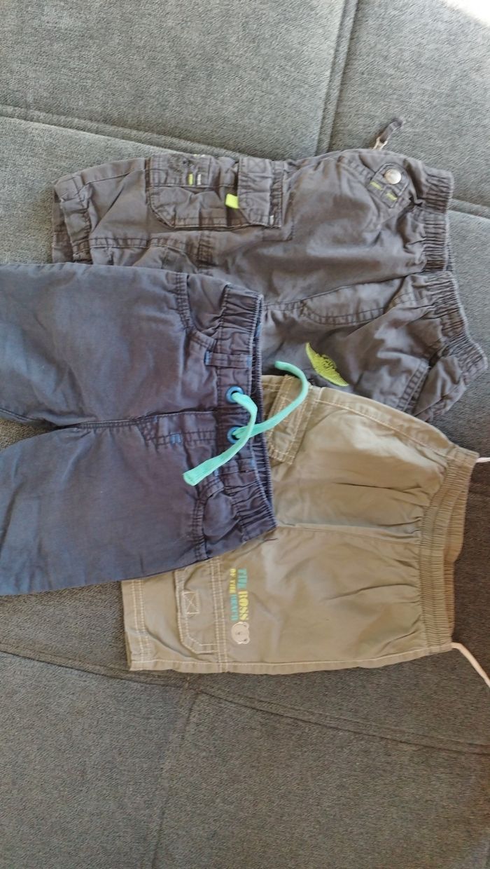 Lots de 8 pantalons bébé 12mois - photo numéro 2