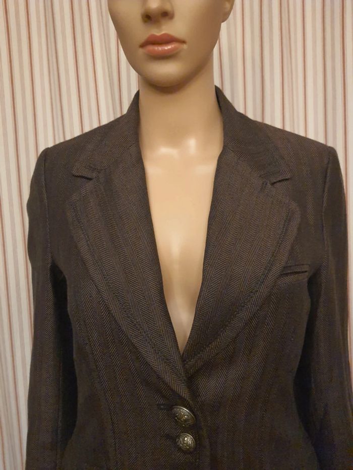 Jolie Pardessus Bruphils taille 38 marron/noir - photo numéro 5