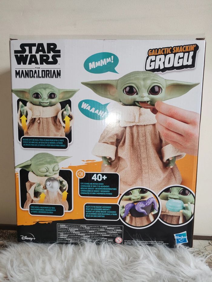 Star wars grogu animé et figurine Yoda - photo numéro 5