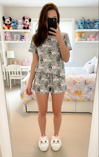 Pyjama trop cute Disney Marie des Aristochats 😺 2 pièces pour femme