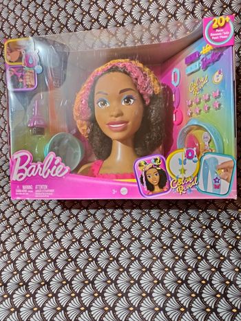 Tête à coiffer Barbie Brune de Mattel 🩷