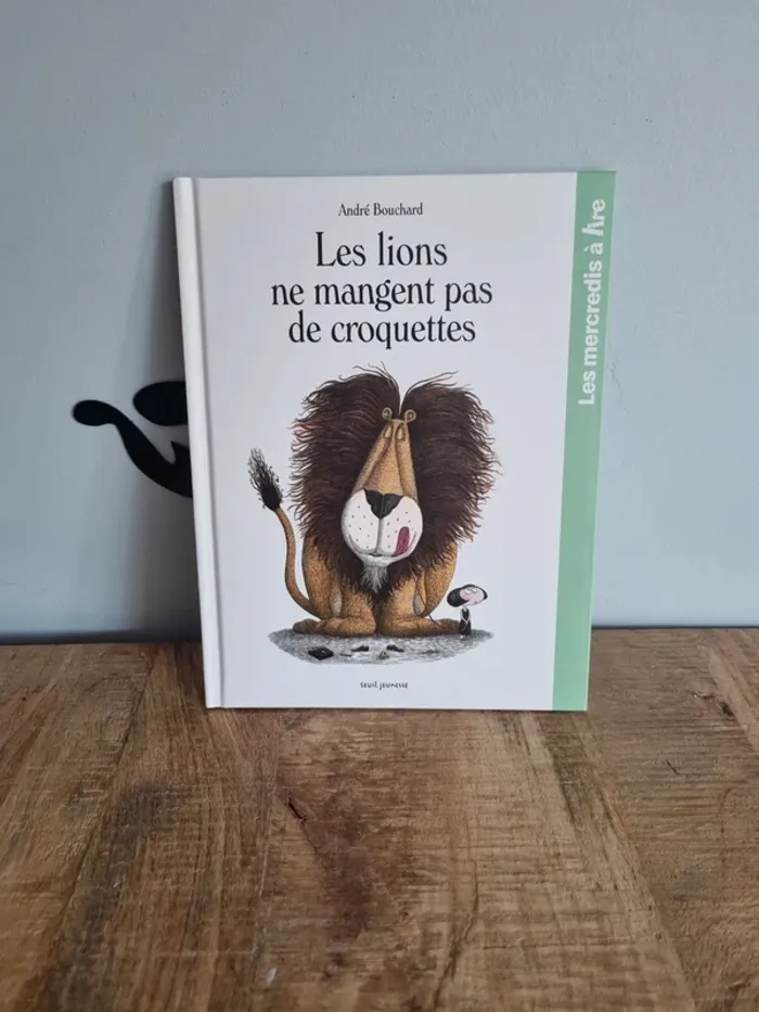 Livre enfant les lions ne mangent pas de croquettes