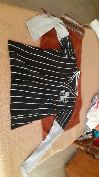 Polo a rayures garçon