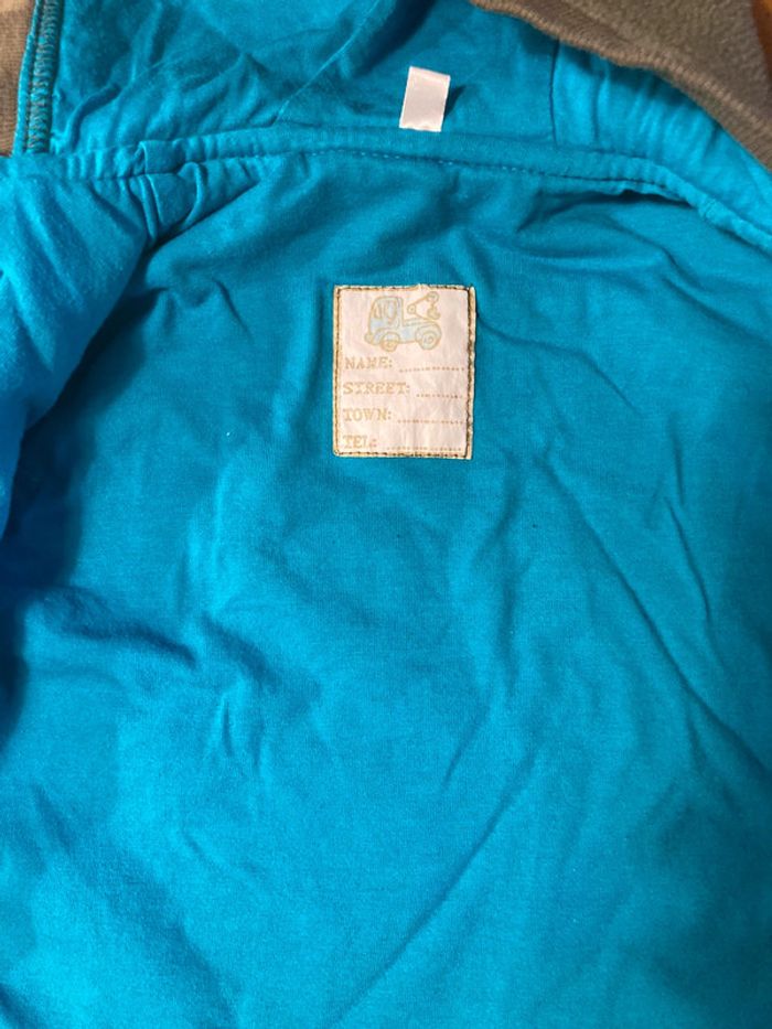 Manteau polaire vert kaki 6/9 mois - photo numéro 4