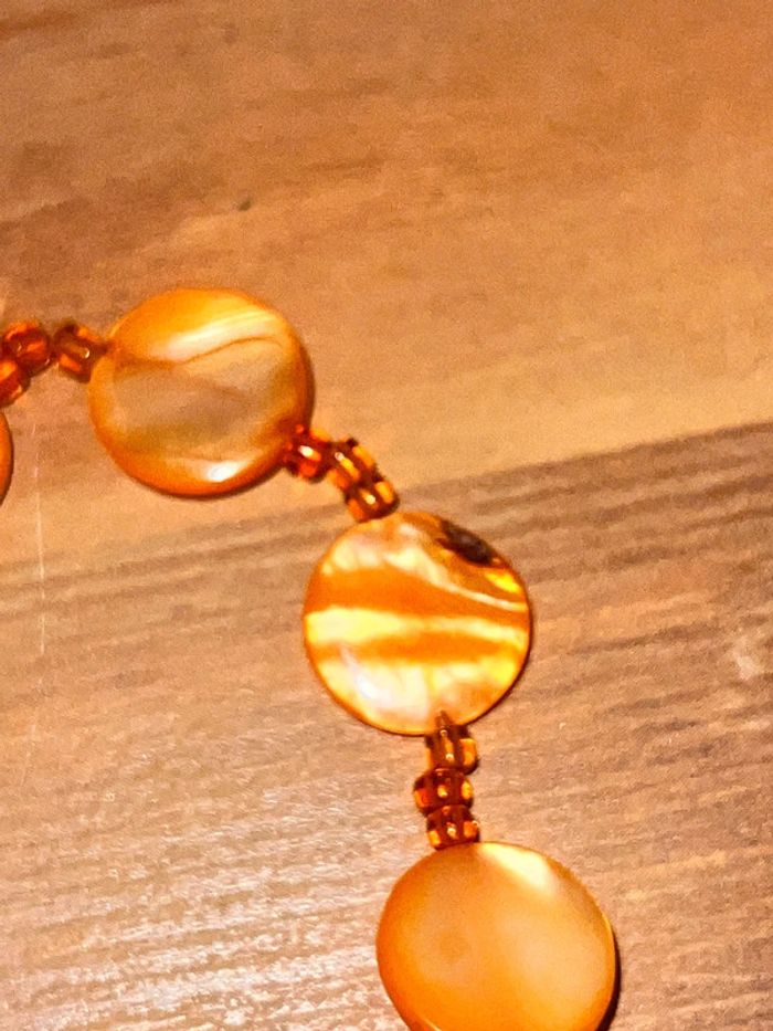 Collier orange - photo numéro 4