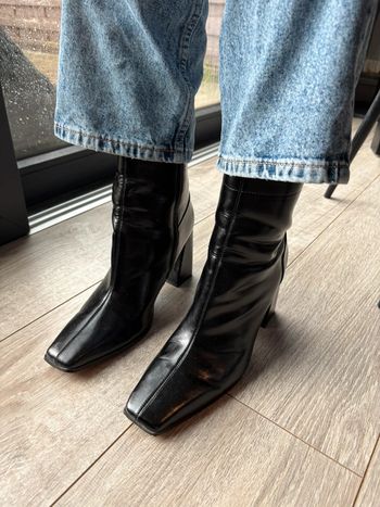 Bottine large à talon évasée ASOS