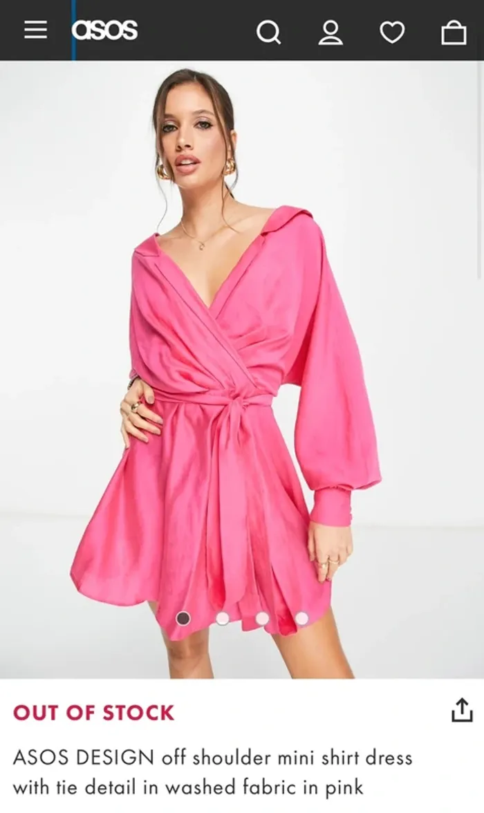 Robe chemise courte Asos design - photo numéro 7