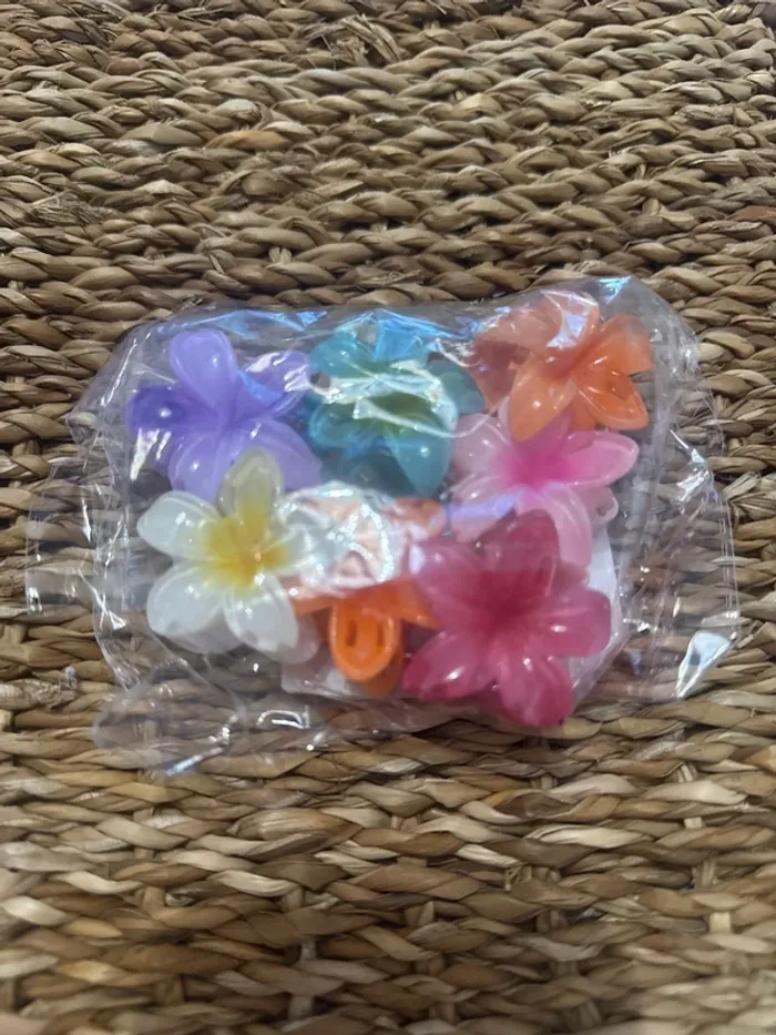 Lot de 7 pinces à cheveux fleurs - photo numéro 2