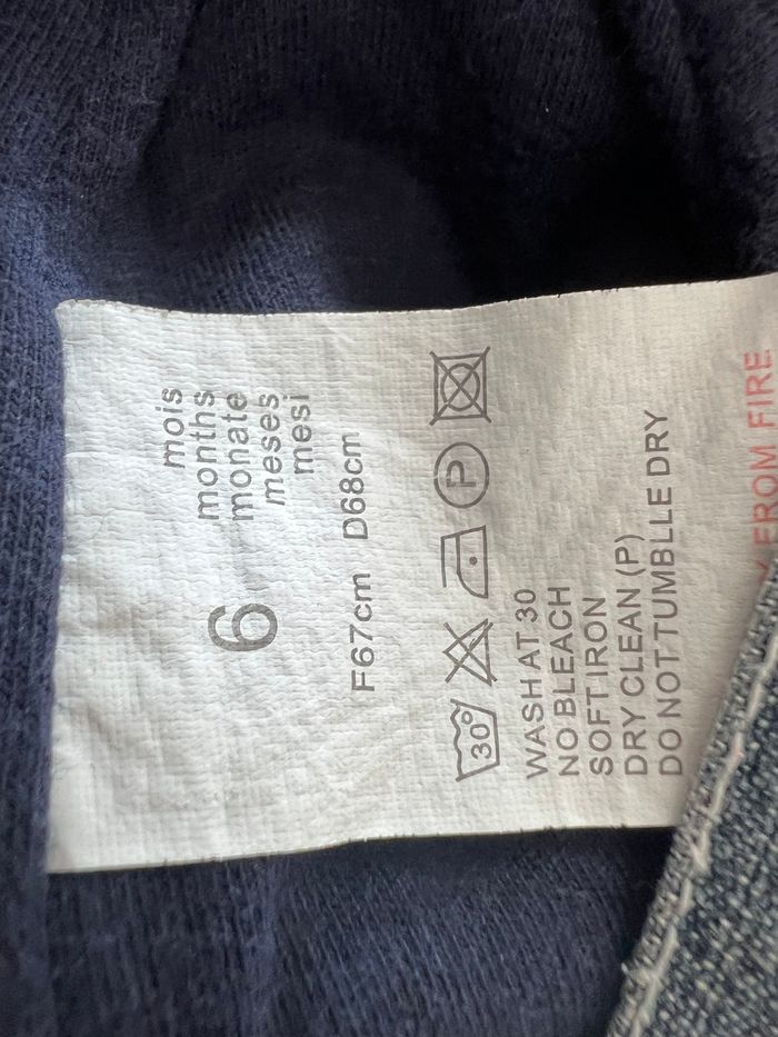 Salopette en jeans bleu - photo numéro 9
