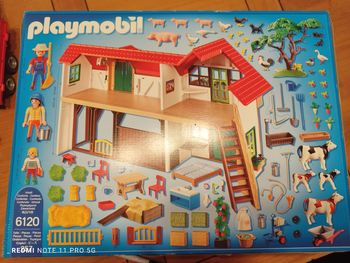 Ferme playmobil avec tracteur