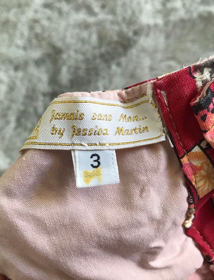 Robe en velours côtelé pêche 3 mois - photo numéro 3