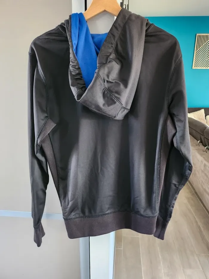 Veste gilet Gstar Raw à capuche taille M bon état noire et bleue - photo numéro 2