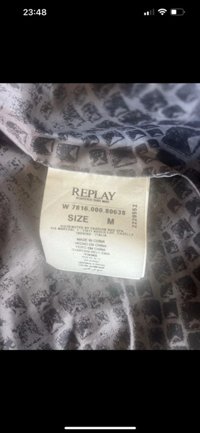 Perfecto replay taille M en cuir véritable - photo numéro 7
