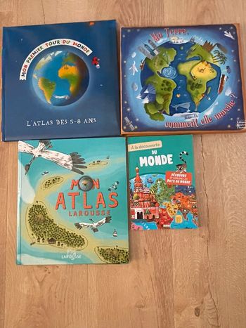 Lot de 4 livres sur la terre