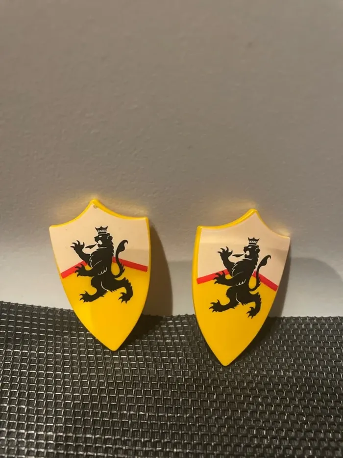 Playmobil lot 4 boucliers chevalier du lion 4865 4866 4867 4868 4869 4871 4873 4933 5240 - photo numéro 2