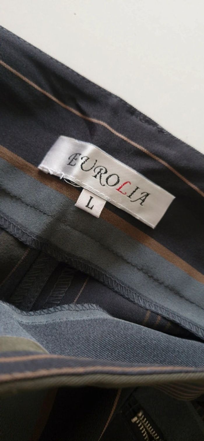 🤎 Pantalon gris pour femme taille L - photo numéro 5