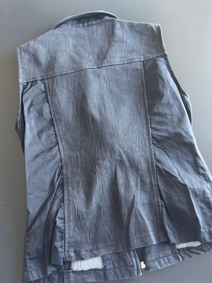 Veste en jeans sans manche T38 - photo numéro 7