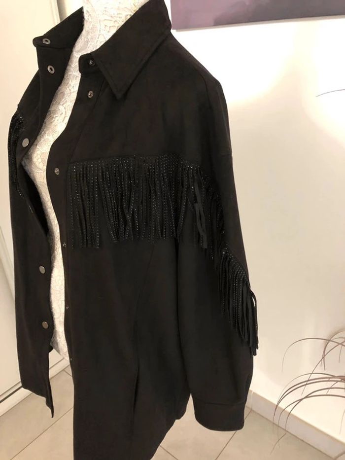 Veste à franges Zara neuve taille XS - photo numéro 3