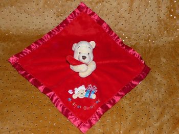 Doudou plat Winnie Disney  my first christmas