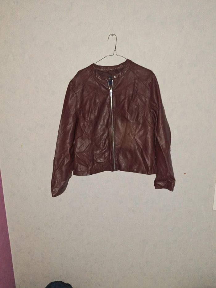 Blouson imitation cuir kiabi 46 - photo numéro 2